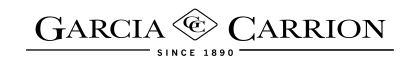 Garcia Carrión logo with GC in a diamond shape between the words Garcia and Carrion and the text Since 1890 below a horizontal line.